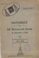 couverture de l'historique du 54° BACP